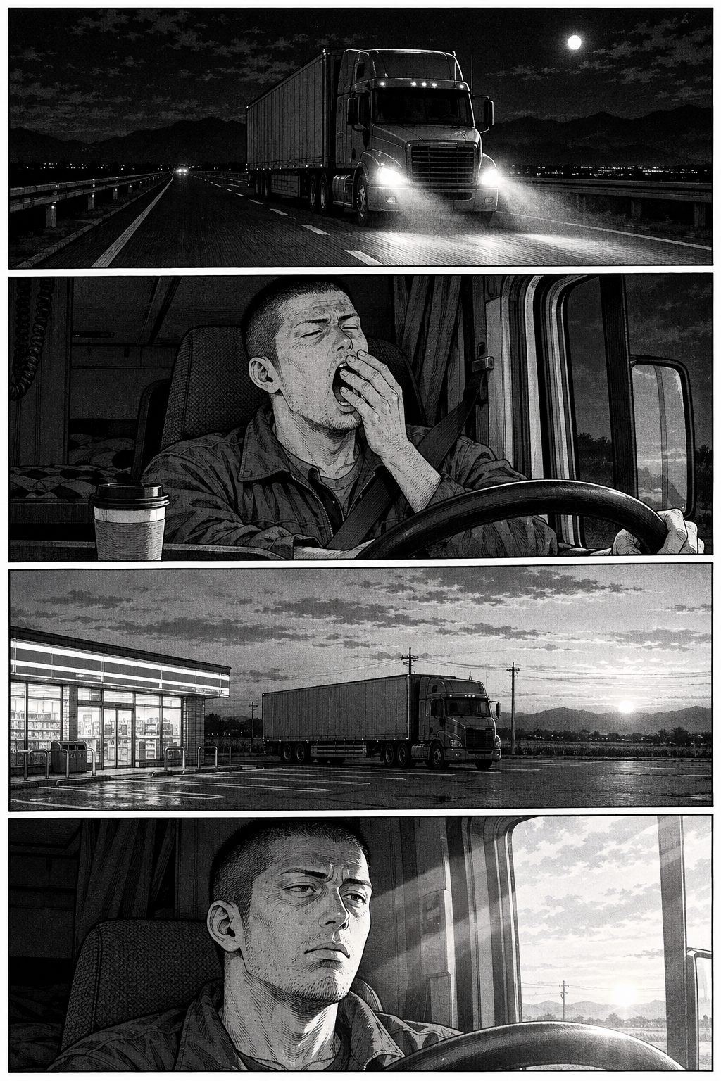 小林 海斗氏のストーリー 第1話「運転席の夜明け」